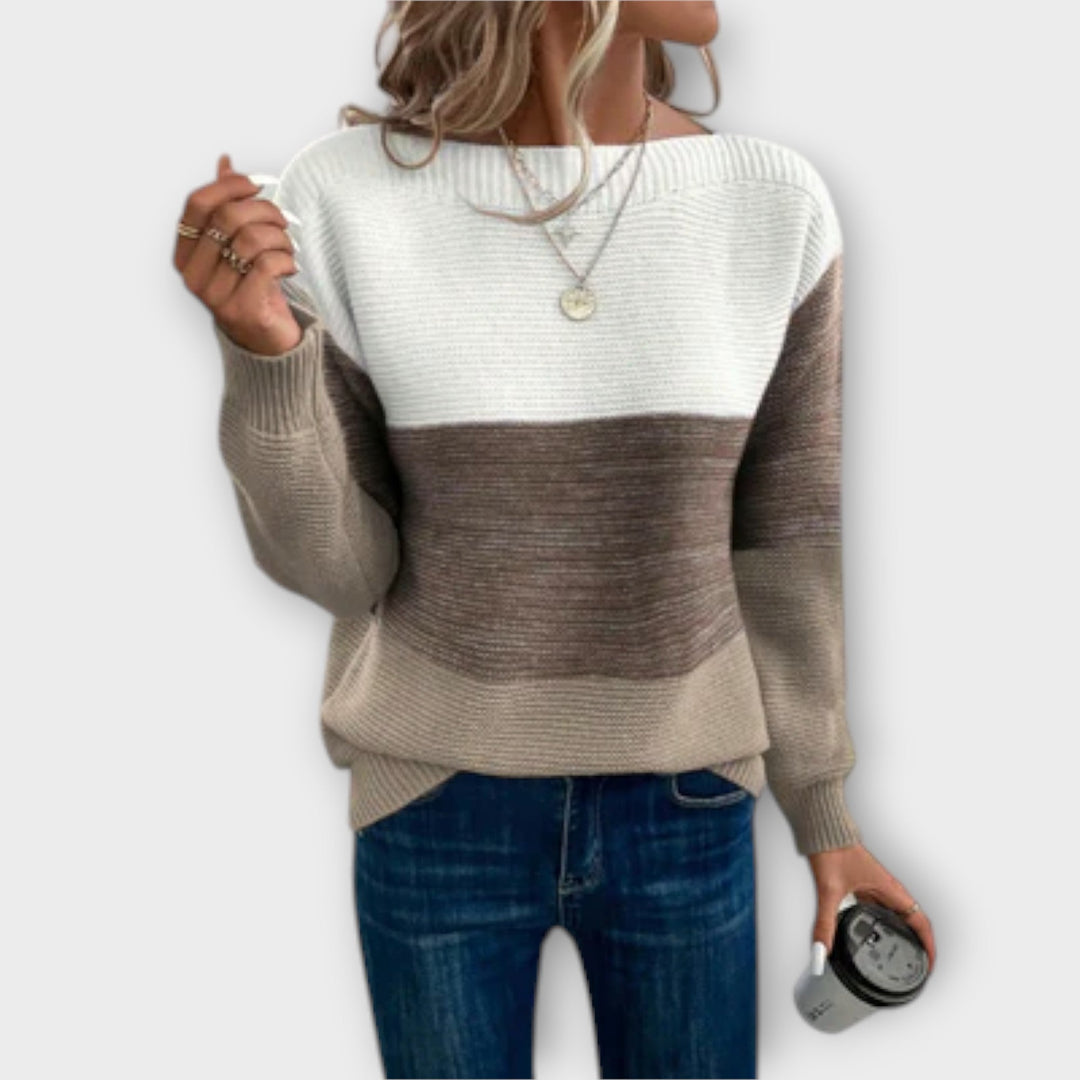 Kelly | Elegant Tricolor Sweater