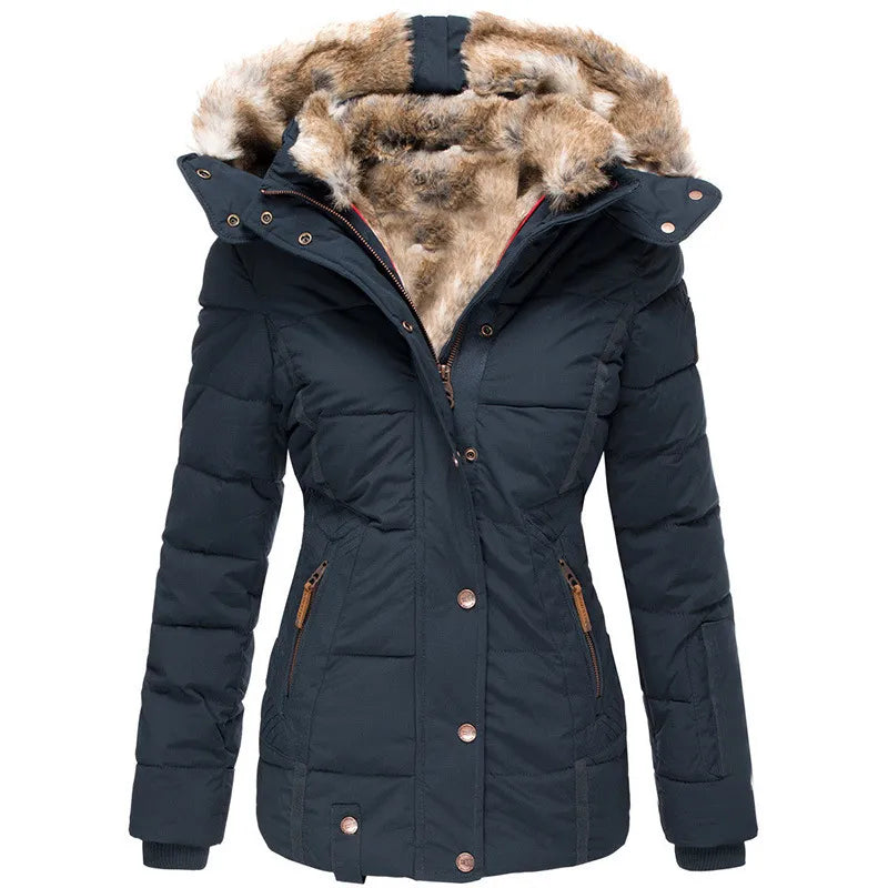 Belen | Warm Winter Coat with Fur Lining