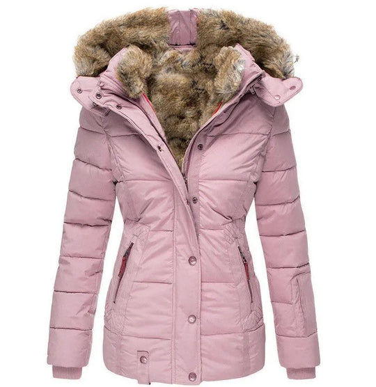 Belen | Warm Winter Coat with Fur Lining