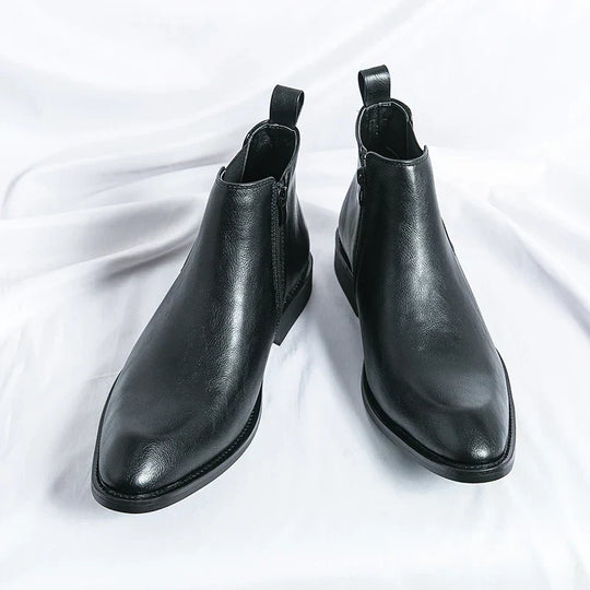 Cooper | Leather Chelsea Boots with Zip