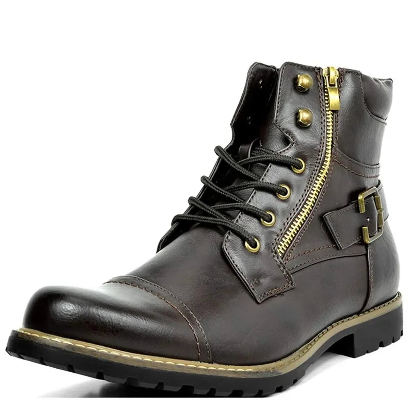 Damon | Leather Lace-up Boots