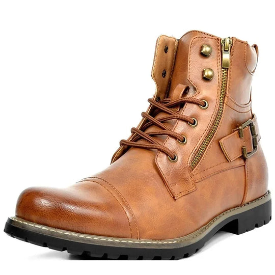 Damon | Leather Lace-up Boots