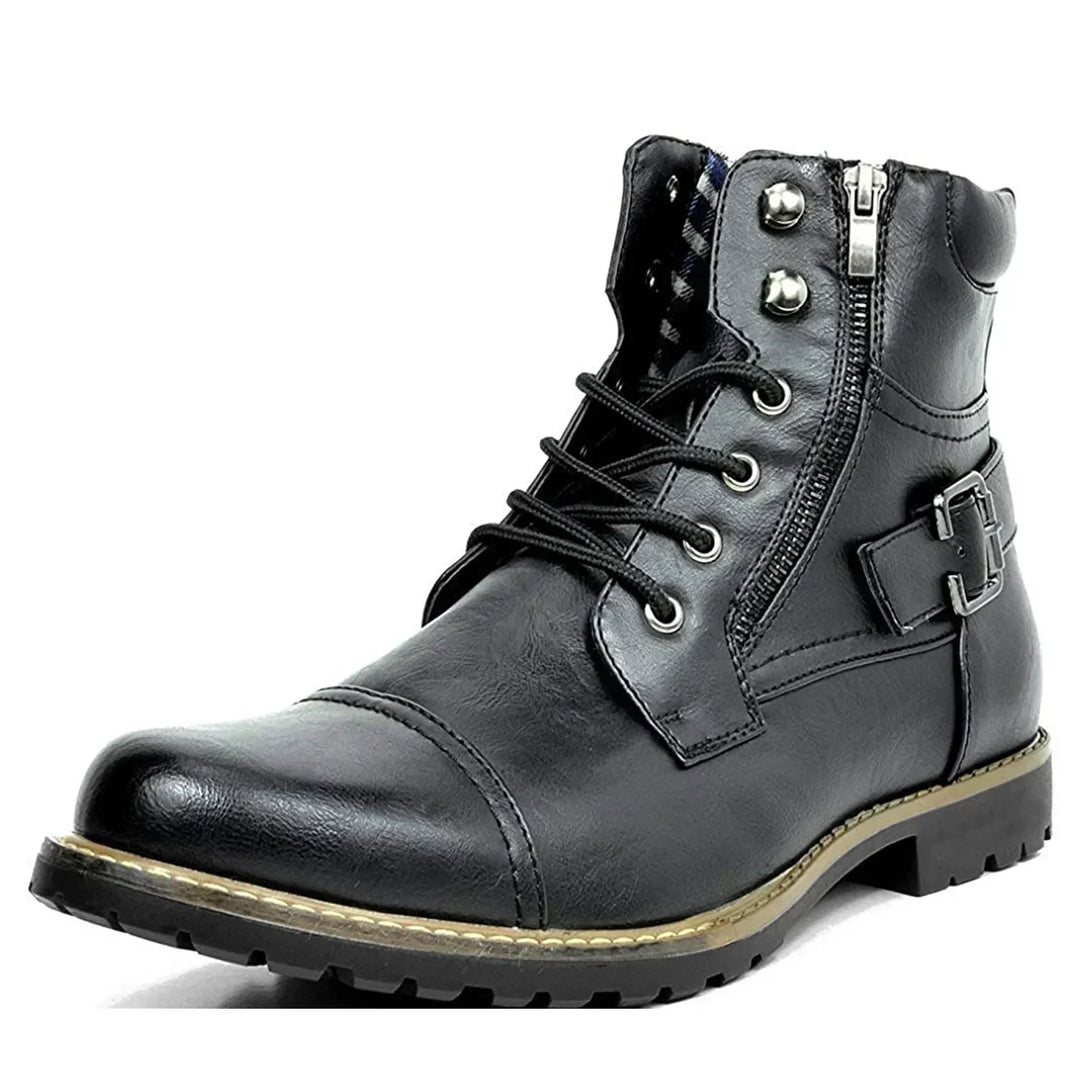 Damon | Leather Lace-up Boots