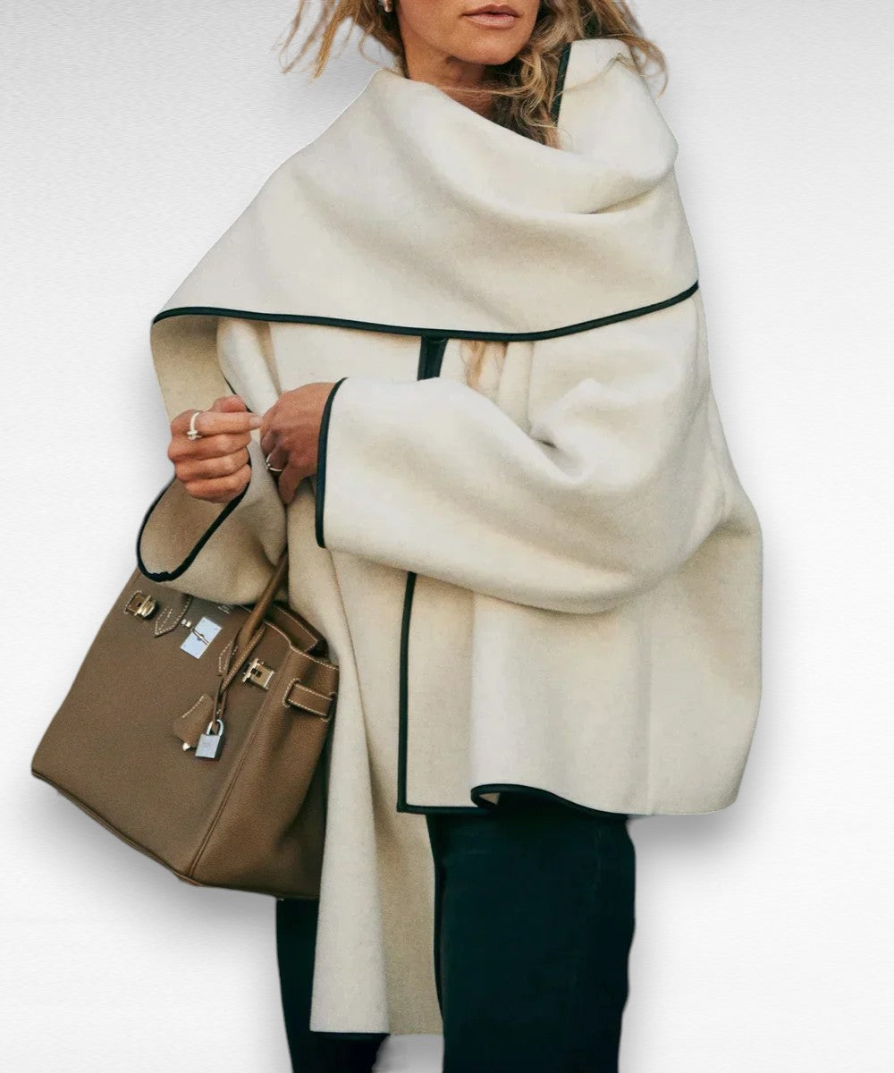 Sully | Short Coat With Minimalist French Scarf