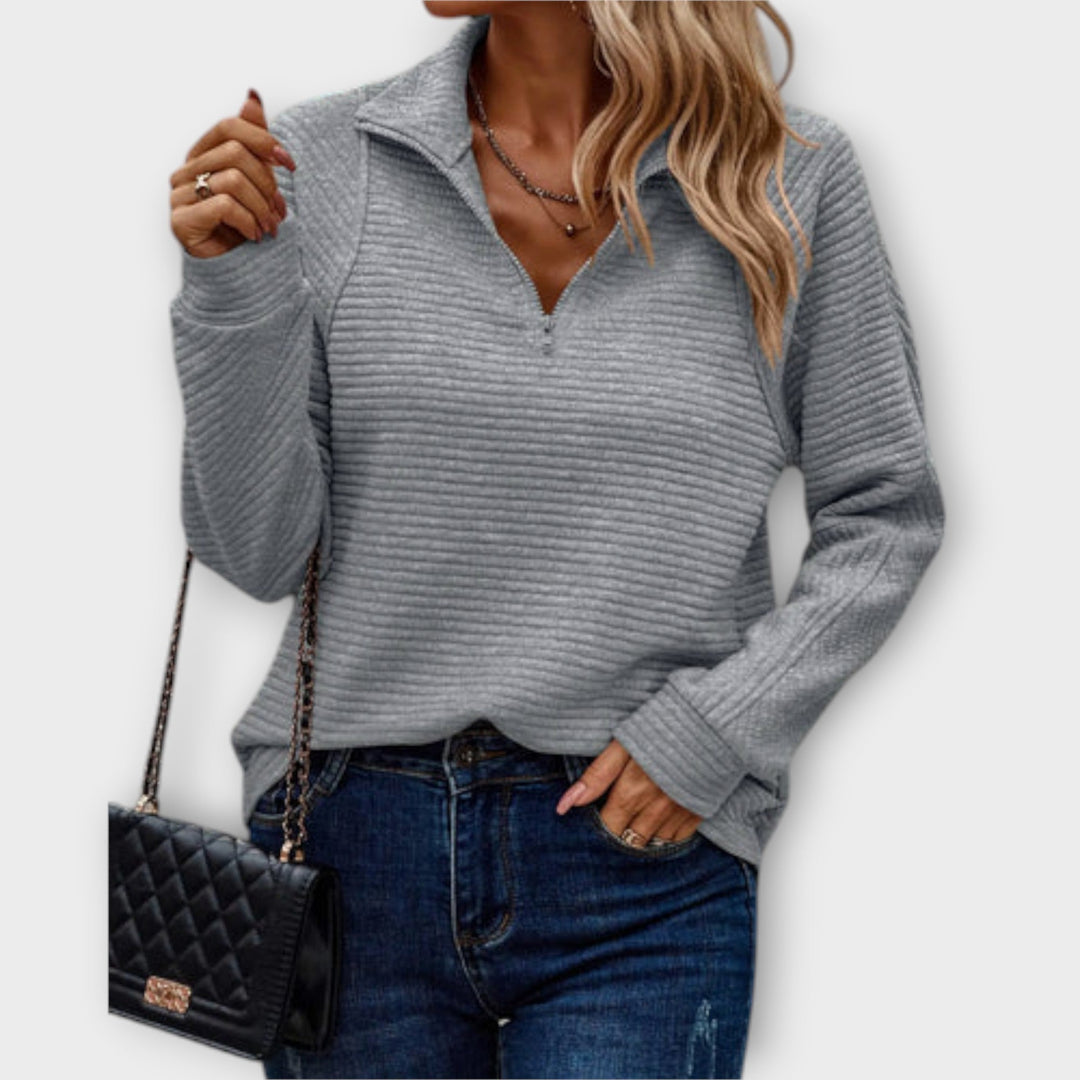 Grace | Timeless Halfzip Sweater