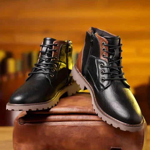 Jethro | Premium Leather Lace-up Boots