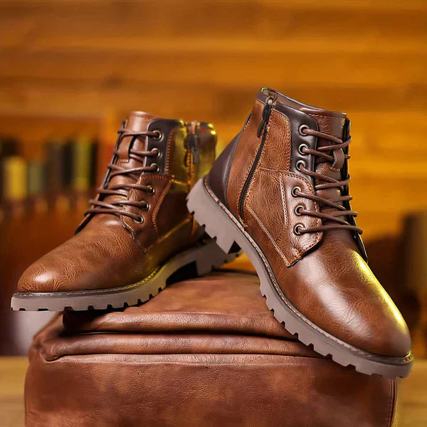 Jethro | Premium Leather Lace-up Boots